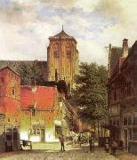 unknow artist European city landscape, street landsacpe, construction, frontstore, building and architecture. 164 oil painting on canvas